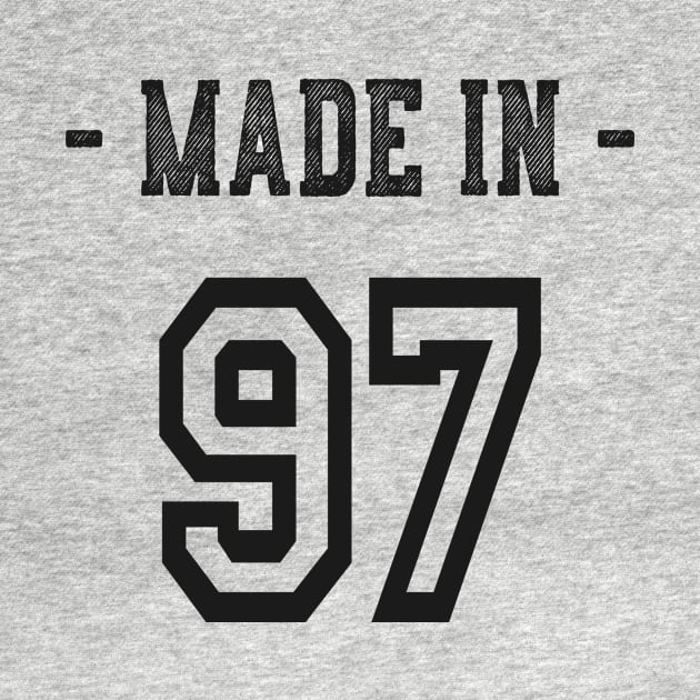 Made in 97 Shirt Born in 1997 Birthday Party by ELFEINHALB